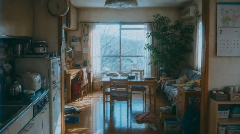 椅子が三脚置かれた全景